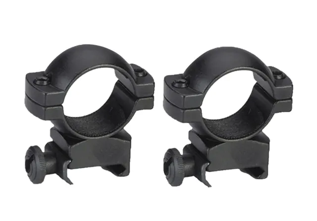 Traditions A793DS Scope Ring Set Weaver High 1" Tube Matte Black Aluminum - Traditions Performance Firearms - 1"