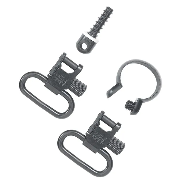 Uncle Mike's 14412 Super Swivel Steel Blued Finish 1" Loop Size Quick Detach Remington 7600 760 (1969-Present) - Uncle Mike's - 1"