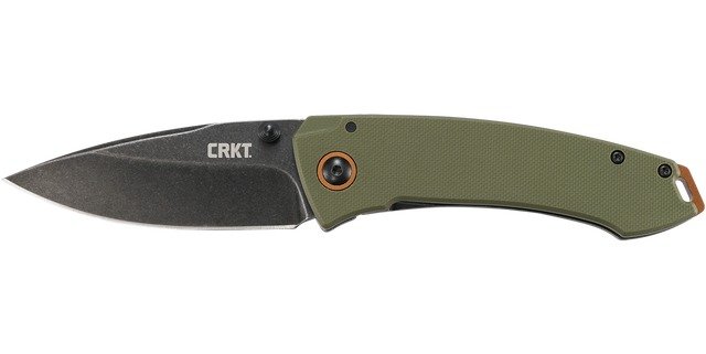 CRKT 2520C Tuna 3.22" Fine Edge Black Blade Frame Lock Folding Knife - CRKT