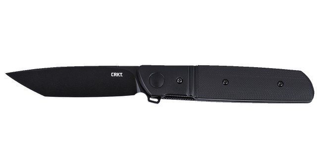 CRKT Bamboozled 3.32" Tanto Black Knife - CRKT