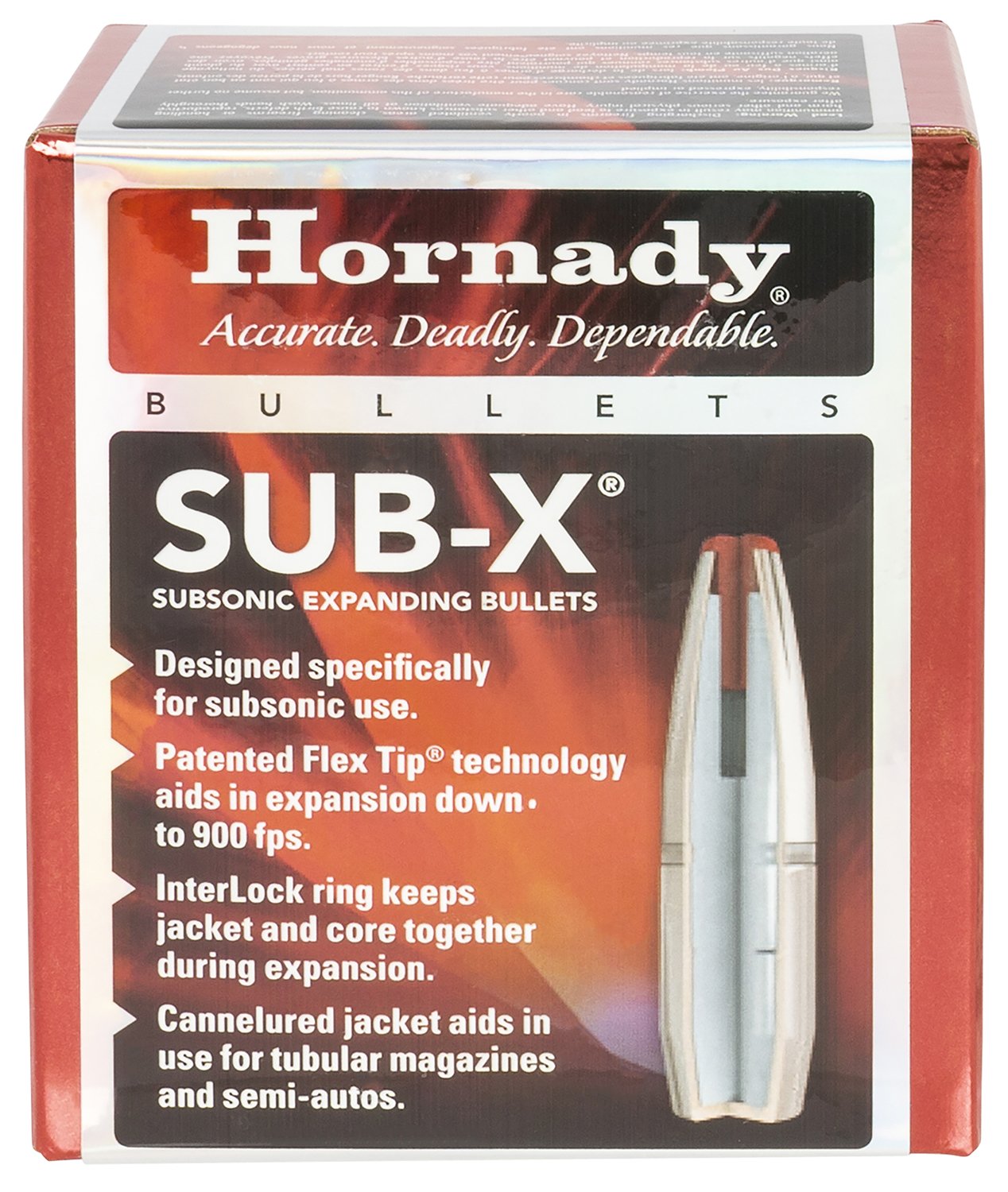 Hornady 30718 Sub-X Hunting 30 Cal 308 Cal 175 gr Subsonic-eXpanding - Hornady - 30 CALIBER