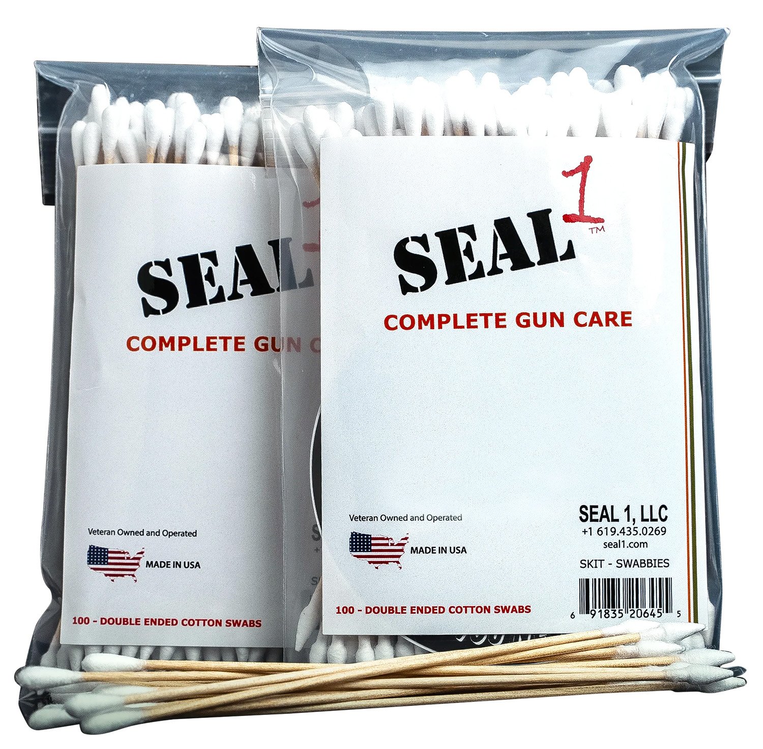 Buy Seal 1 Swabbies Universal Cotton Gun Cleaning Swabs online