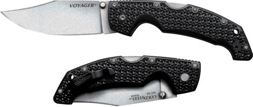 Cold Steel Voyager Large 29AC 4 In Folding Clip Point AUS-10A Blade - Cold Steel