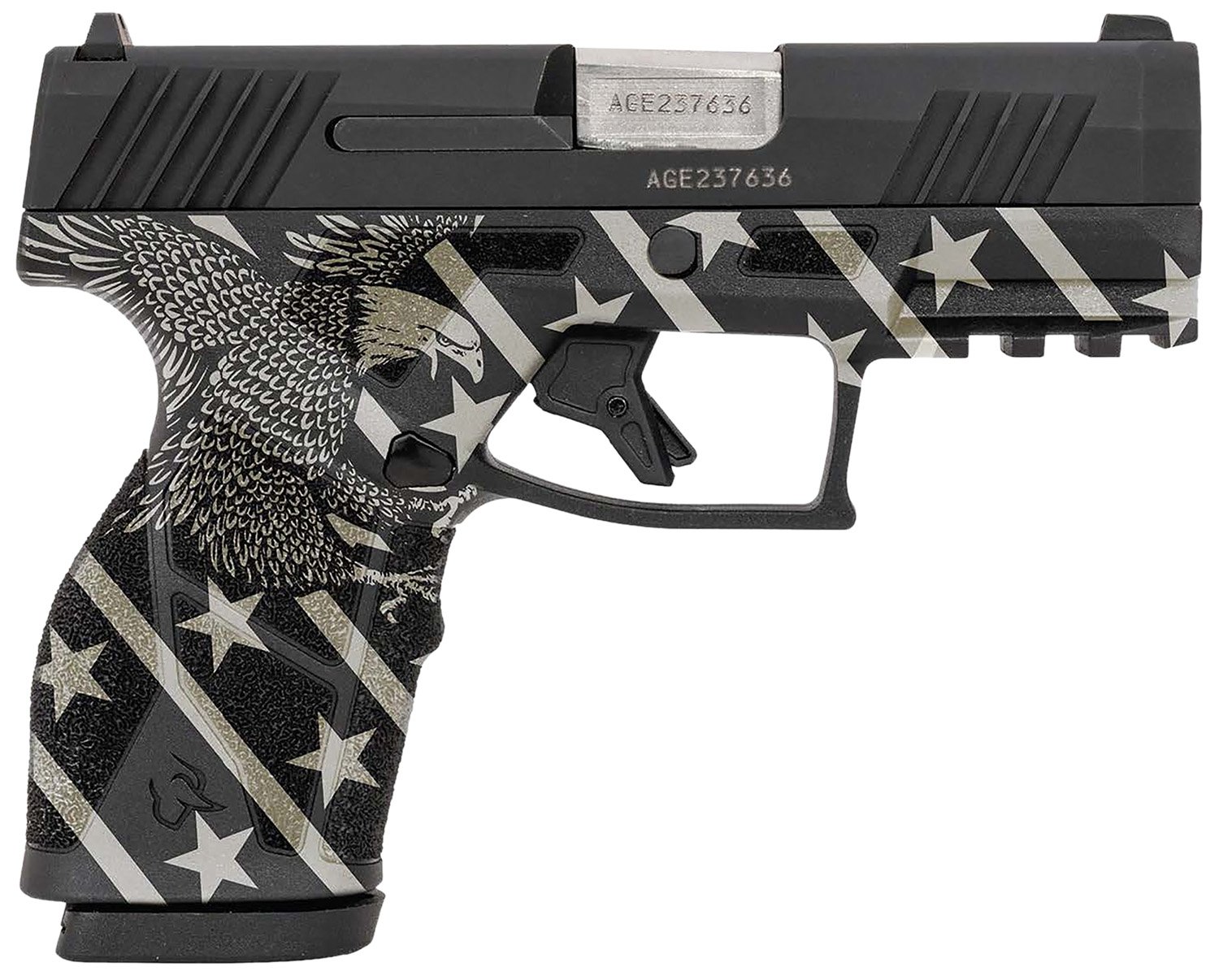 Buy Taurus GX2 9mm Luger 3.38" 10+1 Stainless Steel Barrel Eagle Stars & Str... online
