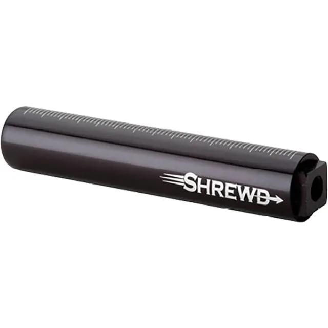 Shrewd SMAXSR Scope Adapter Rod 1/2" Dia, 2.5" Long, Black Anodized - Shrewd Archery