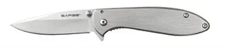 SARGE SK-822 Hawk 3 1/8" Chrome Handle Swift Assisted Opening Knife - Sarge Knives