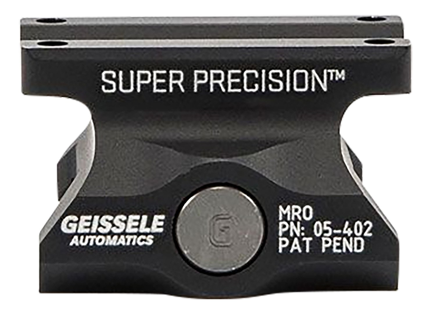 Geissele 05402B Super Precision MRO Optic Mount Black 7075-T6 Aluminum - Geissele