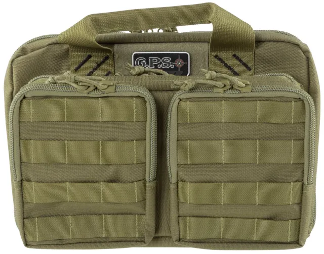 G Outdoors GPS-T1312PCT Tactical Quad +2 Pistol Range Bag Tan - GSM Outdoors