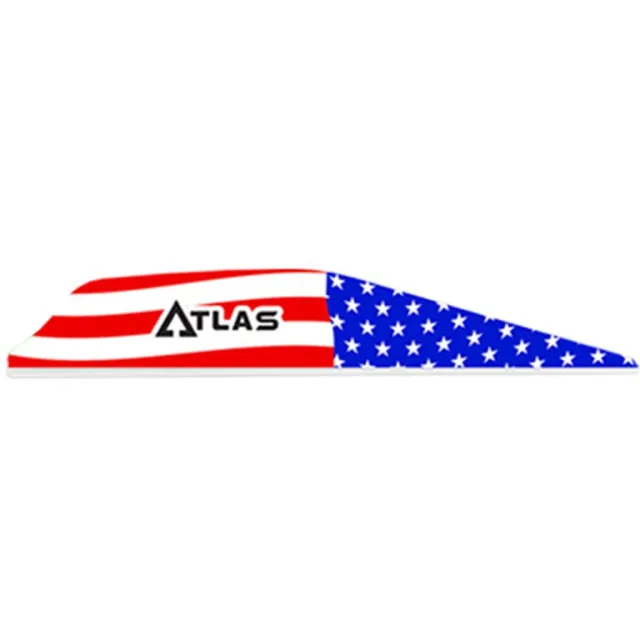 Buy Bohning 101072AF28 Atlas Vanes American Flag 100pk AR1000 Material online