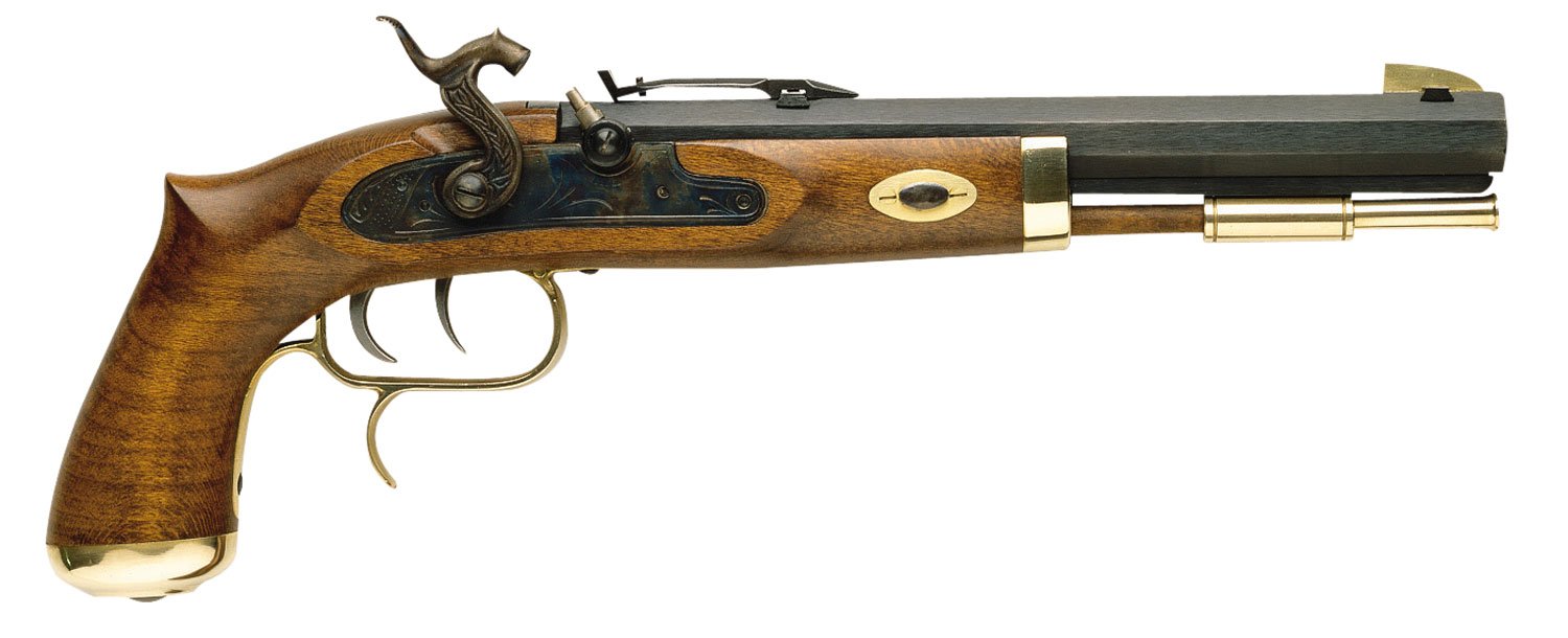 Traditions P1100 Trapper SAO 50 Cal #11 Percussion 9.75" 1rd Blued Frame & Barrel Hardwood Grip - Traditions Performance Firearms - .50 Caliber