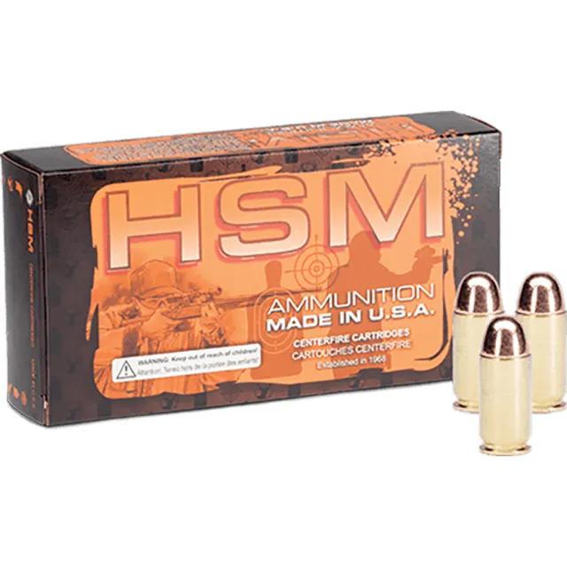 HSM Training Handgun Ammunition 32 H&R Mag. Hollow Base Wad Cutter 98 gr. 50 rd. - HSM Ammunition