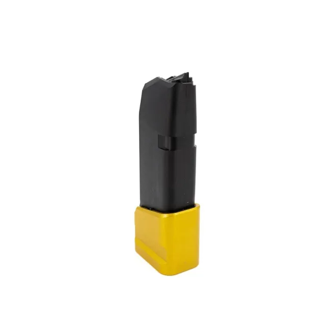 Shield Arms Glock 26 Magazine Extension Gold +5 Capacity G26-ME-5-GLD