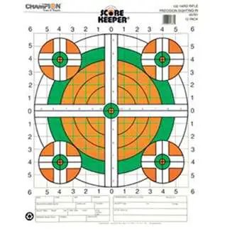 Buy Champion Targets 45761 100 Yards Rifle Sight In 12 Pack Green Orange online