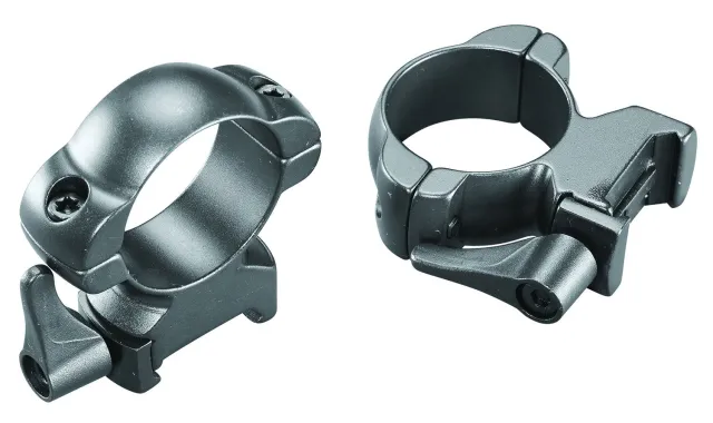 Weaver Mounts 49335 Lever Lok Top Mount 30mm High Matte Black Steel - Weaver - 30MM