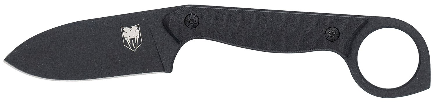 CobraTec CTWLTBLK Wolfteeth 2.75" Steel EDC Knife G10 Handle - CobraTec Knives