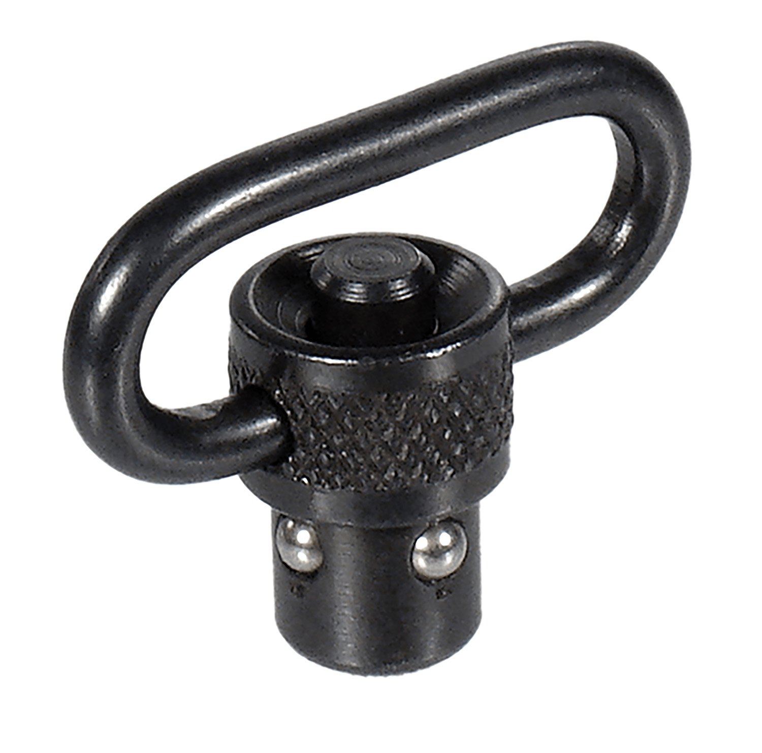 UTG Leapers TLQDSW08A QD Sling Swivel 1" Push Button Black Steel - UTG - 1"
