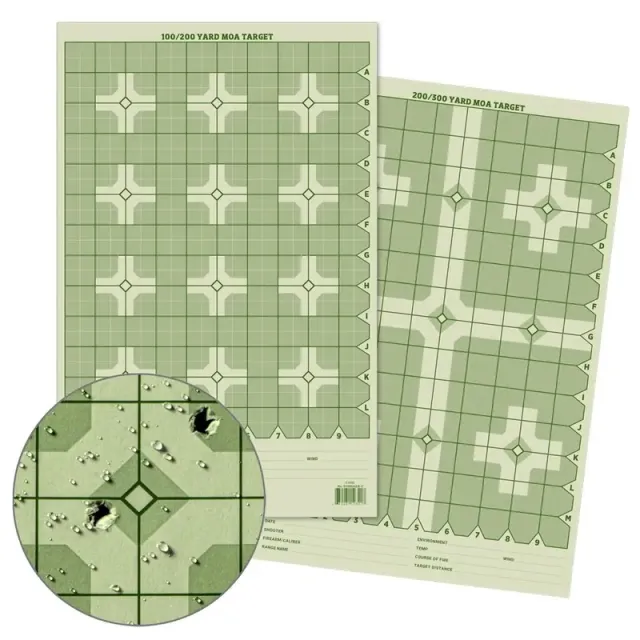 Rite in the Rain Precision Distance Cross MOA Target 11x17 - Rite in the Rain