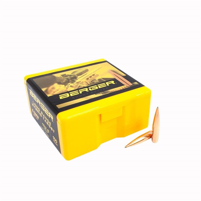 Berger 6.5mm 264 Cal 153.5gr Long Range Hybrid Target Bullets 100ct - Berger Bullets - 264 CALIBER