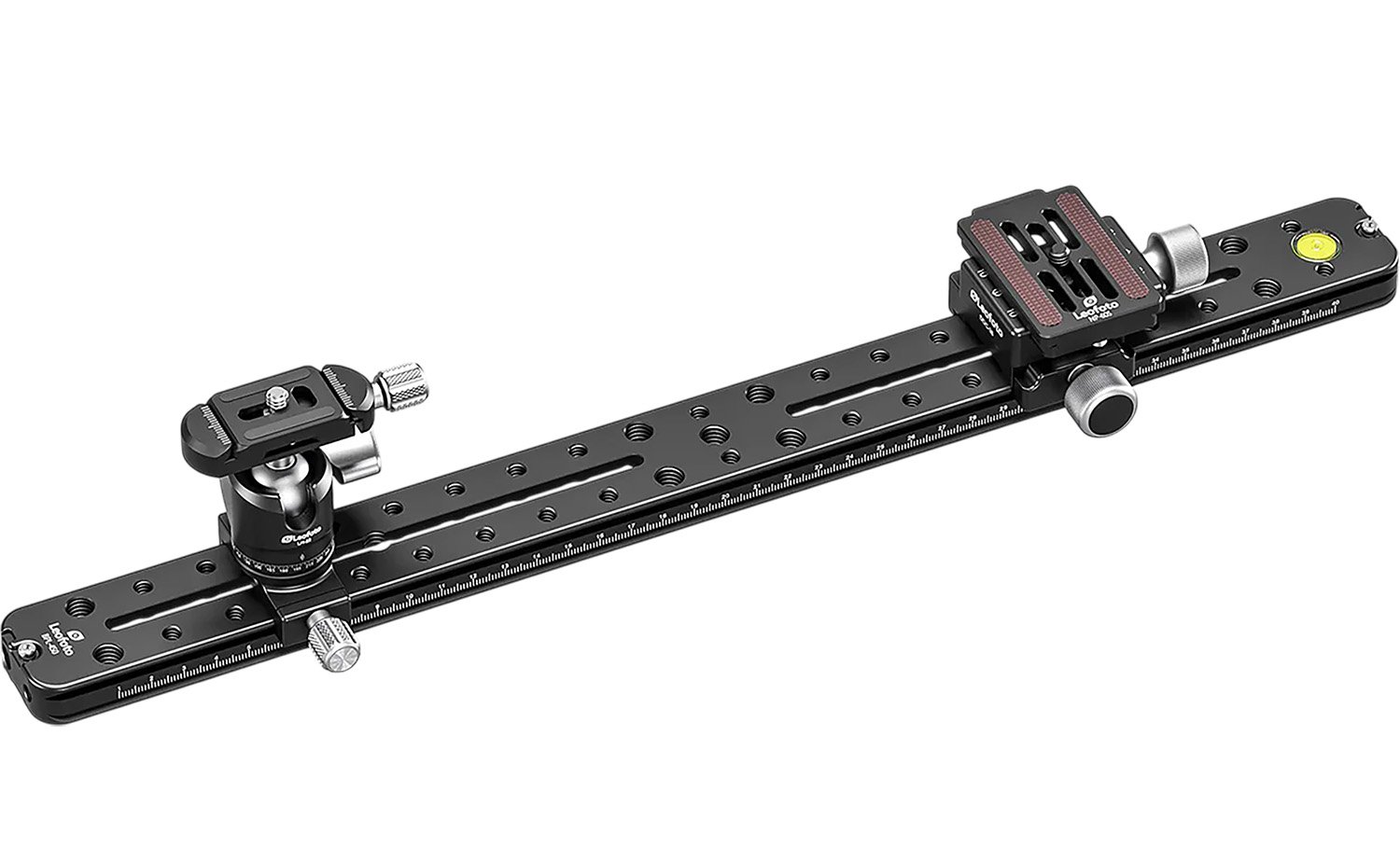 Leofoto FDM-04 Binocular Rangefinder Rail Kit Black Aluminum 17.71 In - LEOFOTO