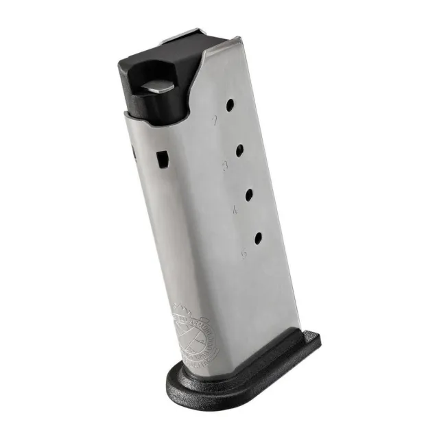 Springfield Armory XD-S Stainless Steel Magazine, .45 ACP, 5-Round Capacity, Polymer Base Plate - Springfield Armory - 45 ACP for sale at Smoke Wagon Firearms