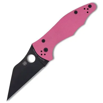 Spyderco C85GPNBKP2 Yojimbo 2 Pink G-10 CPM S30V Black Blade Sprint - SPYDERCO