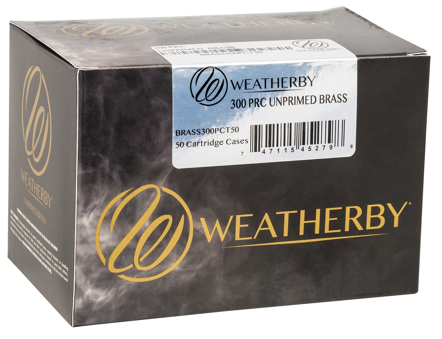 Weatherby BRASS300PCT50 Unprimed .300 PRC Rifle Brass 50/Box - Weatherby