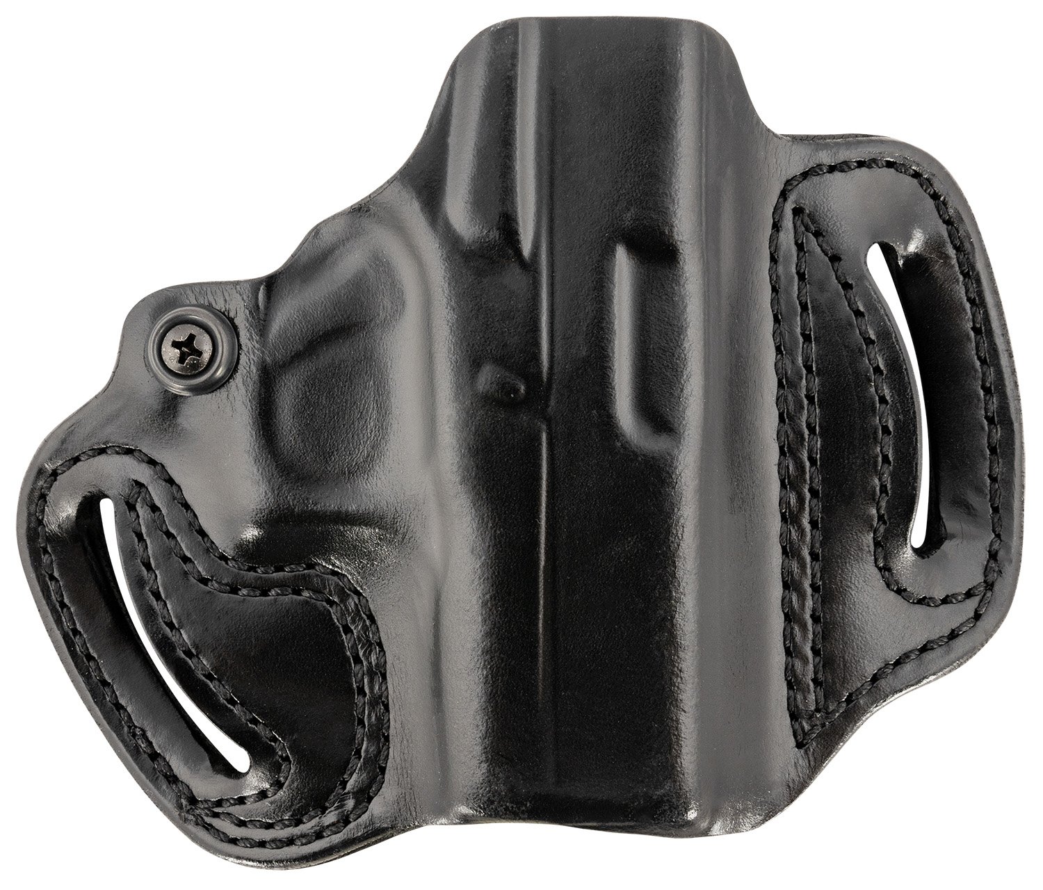 Buy DeSantis 086BA8BZ0 Mini Slide OWB Black Leather Holster for Glock 43/48 online