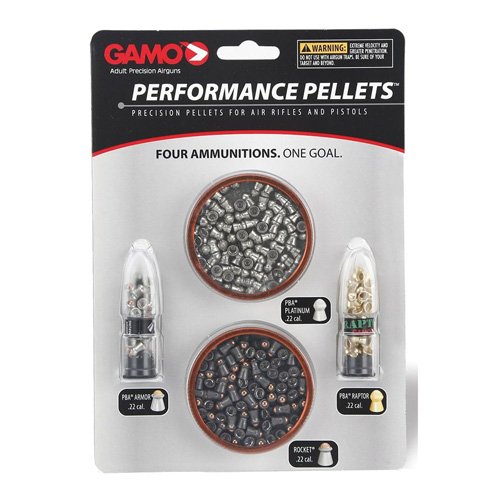 Gamo USA .22 Cal Performance Pellets 4 Types 225 Combo Pack - Gamo USA - 22 Cal
