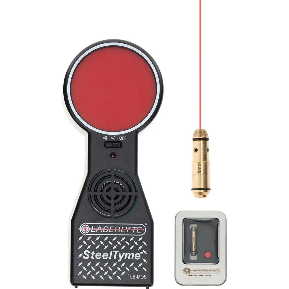 LaserLyte 1215345 Steel Tyme Laser Cartridge Kit, 9MM, Black/Red - LaserLyte - 9MM