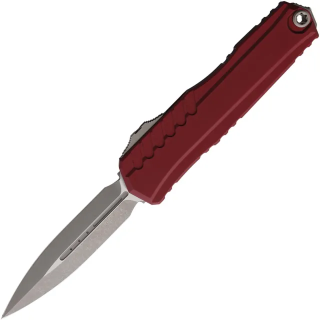 Microtech Cypher II 3.59 In D/E Apocalyptic Standard Merlot - MICROTECH
