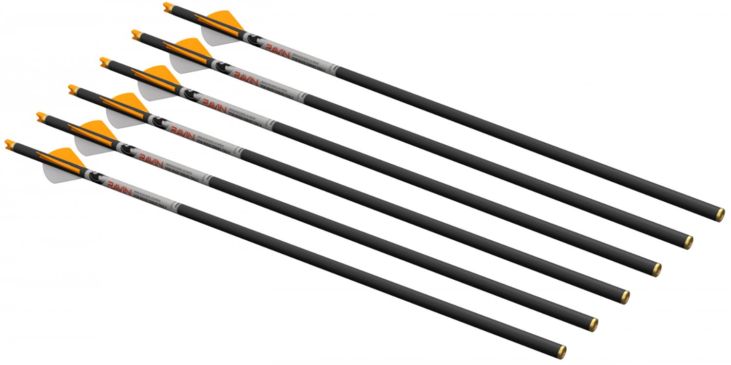 Ravin Crossbows R121 R500/50X Series Arrows .001" 6 Pack - Ravin Crossbows - R500/50X