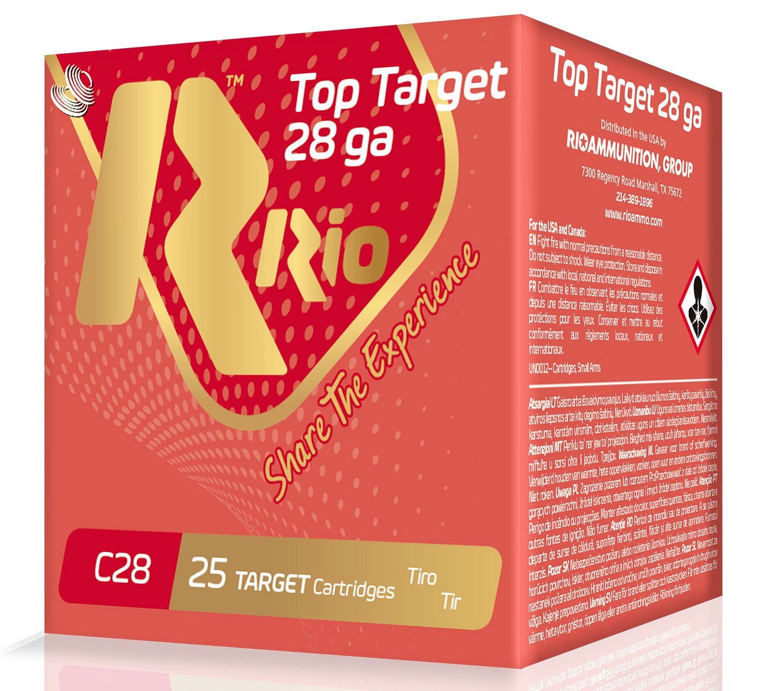 Buy Rio Ammunition RC2875 Top Target 28 Gauge 2.75" 3/4 oz 7.5 Shot 25 Per online