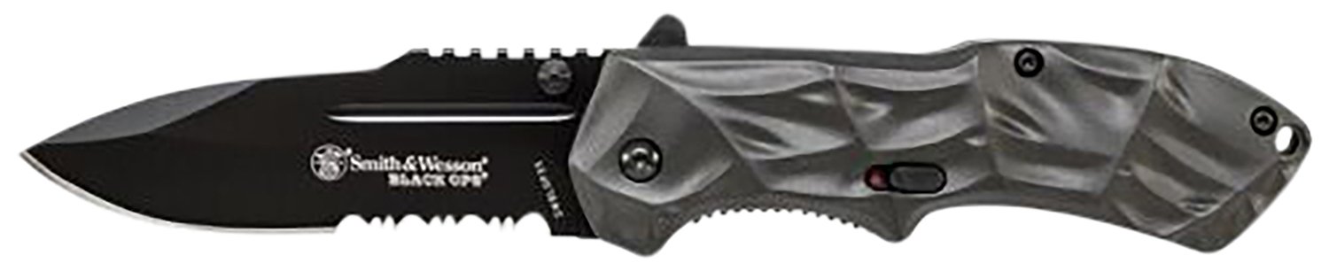 Smith & Wesson Black Ops M.A.G.I.C. Drop Point Assisted Opening Knife SWBLOP3CP - SWK