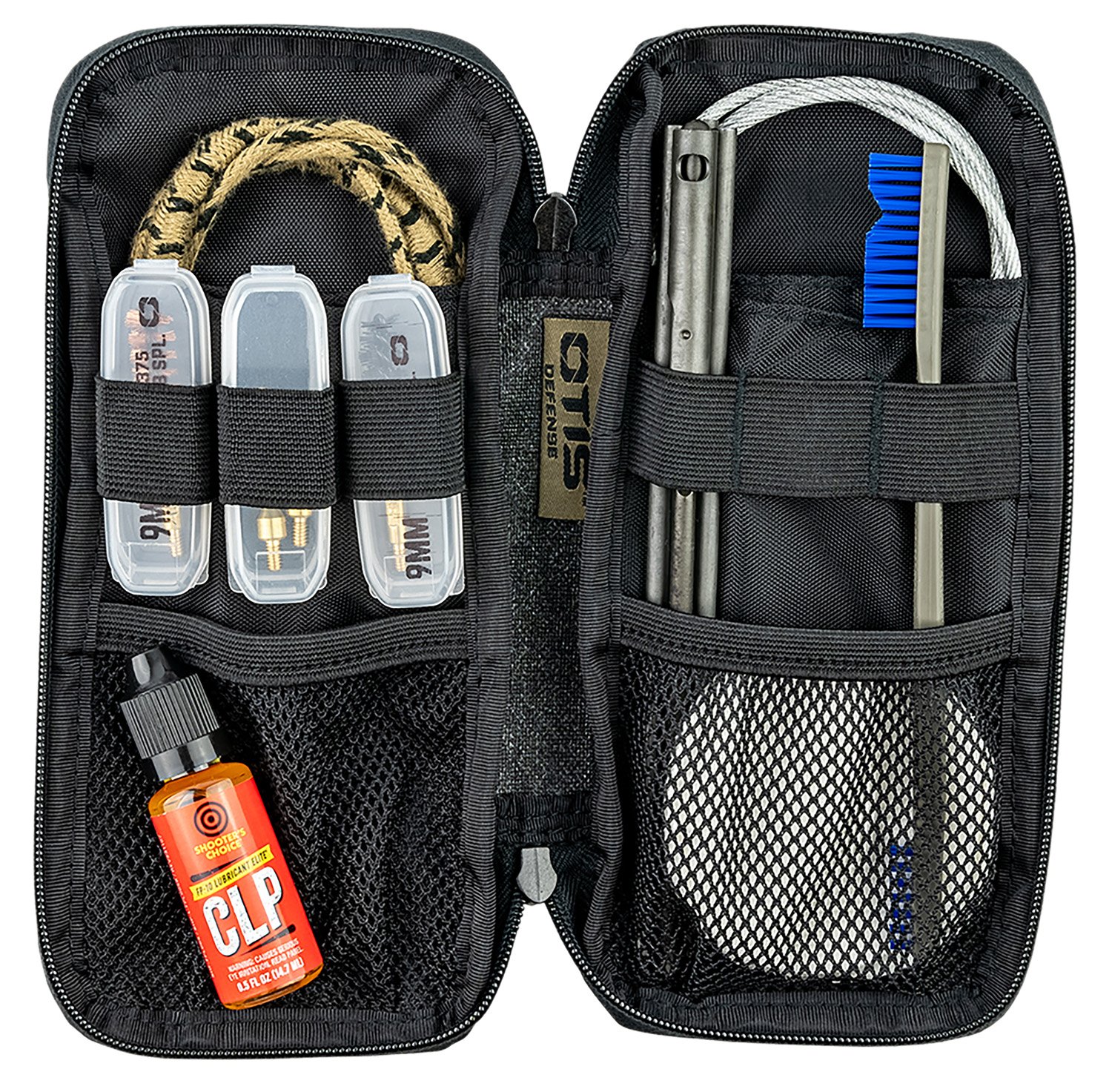 Otis FG9019MM Defender Cleaning Kit .38/9mm with 3" Cotton Patches - Otis Technology - 38 Cal/9mm