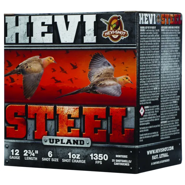 Buy HEVI-Shot HS61266 12 Gauge 2.75" 1oz #6 Steel Shot 25 Rounds online
