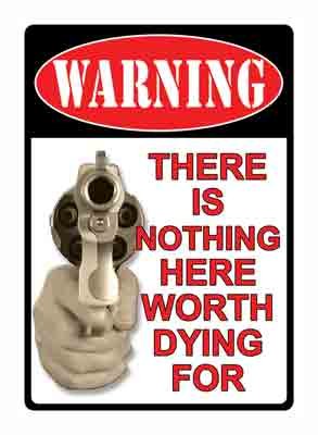 Buy Rivers EDGE SIGN 16" "THERE'S NOTHING HERE" online