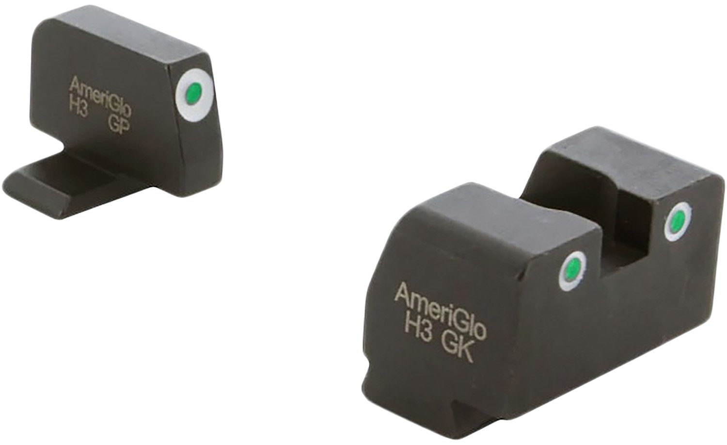 AmeriGlo XD181 Sight Set Springfield XD Green Tritium White Outline - AMER