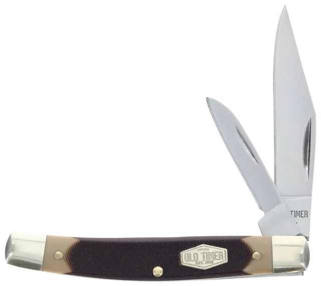 Old Timer 1179231 Middleman Jack 2.5" Folding Knife Black/Tan Handle - OTM