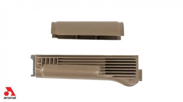 Buy ARSENAL HANDGUARD SET FDE POLY WITH STAINLESS STEEL HEAT SHEILD FOR STAMPED RECEIVER US MADE online
