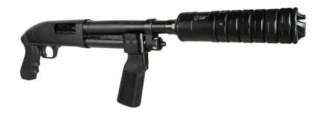 Shark Coast Tactical SCC8004MWBLK Hammerhead 12 Gauge Pump 7+1 9" Black Cerakote, Custom Foregrip