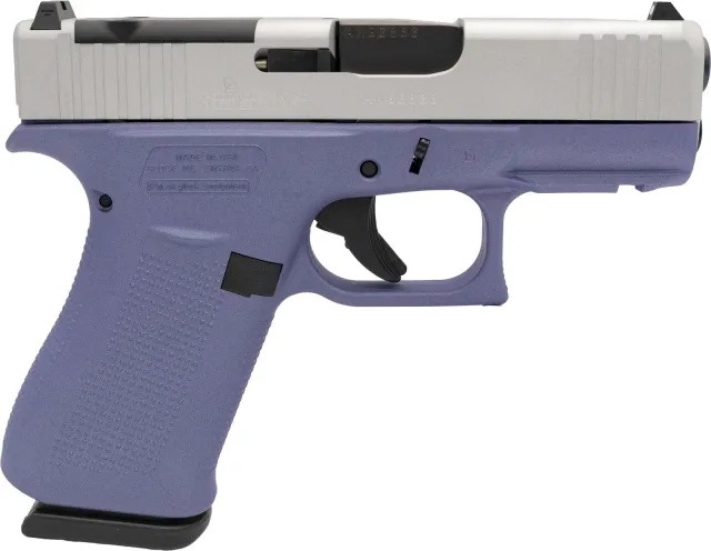 Apollo Custom 43X MOS Crushed Orchid 9mm Luger 10+1 3.410 Purple|Stainless Steel Polymer