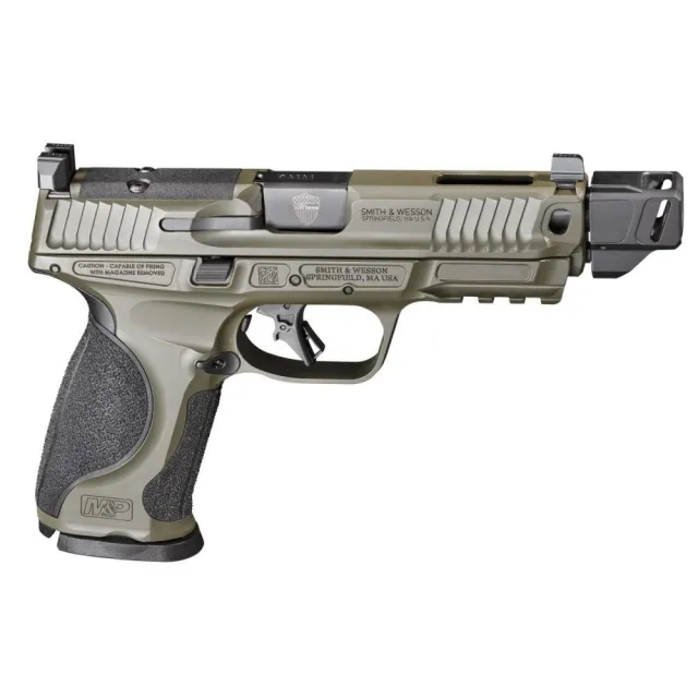 Smith & Wesson Spec Series M&P 9 Metal Handgun 9mm Luger 17rd Magazine 4.8 Barrel OD Green USED