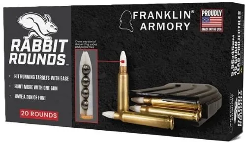 Franklin Armory 2101001AMM Rabbit Rounds 5.56 BB Shot 20 Rounds