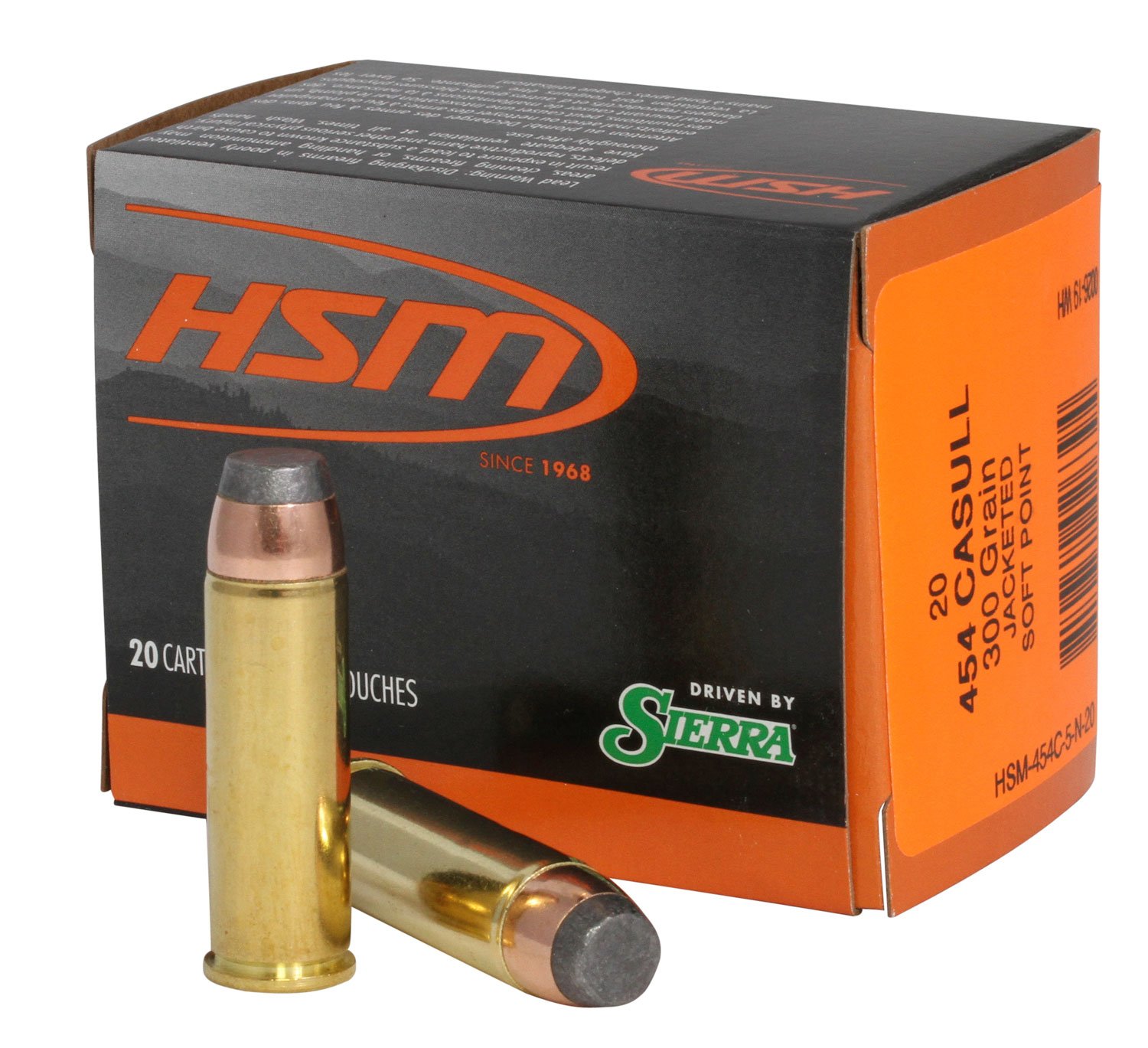 Buy HSM 454C5N20 Pro Pistol 454 Casull 300 gr Jacketed Soft Point 20 Rounds online