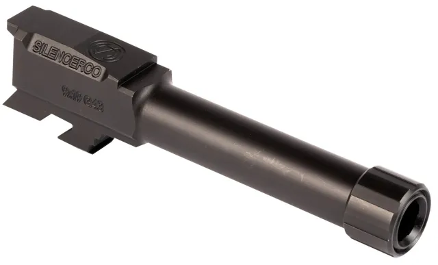 SilencerCo AC5049 Threaded Barrel 3.70" 9mm Luger Stainless Steel Fits G... - SilencerCo - 9mm for sale at Bang-Bang Tactical