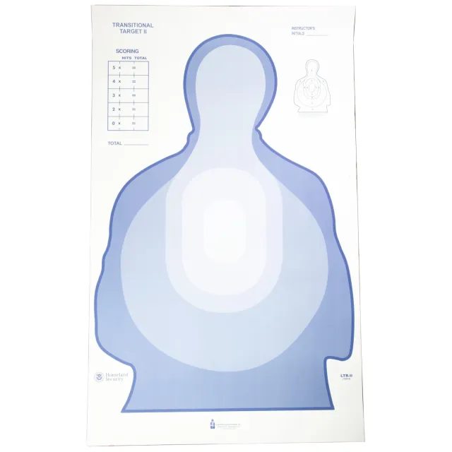 Action Target LTR-II BLUE-100 Treasury Transitional 24.5x40 In 100-Pack - Action Target