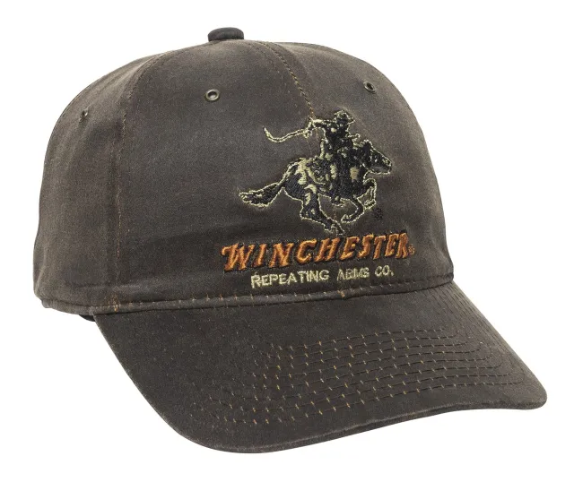 Outdoor Edge Winchester Cap WIN23A Cotton Dark Brown Unstructured OSFA