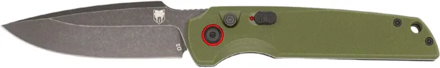 CobraTec Knives CBT JACKAL OD GRN AUTO FOLDER Manual Safety .000 - CobraTec Knives