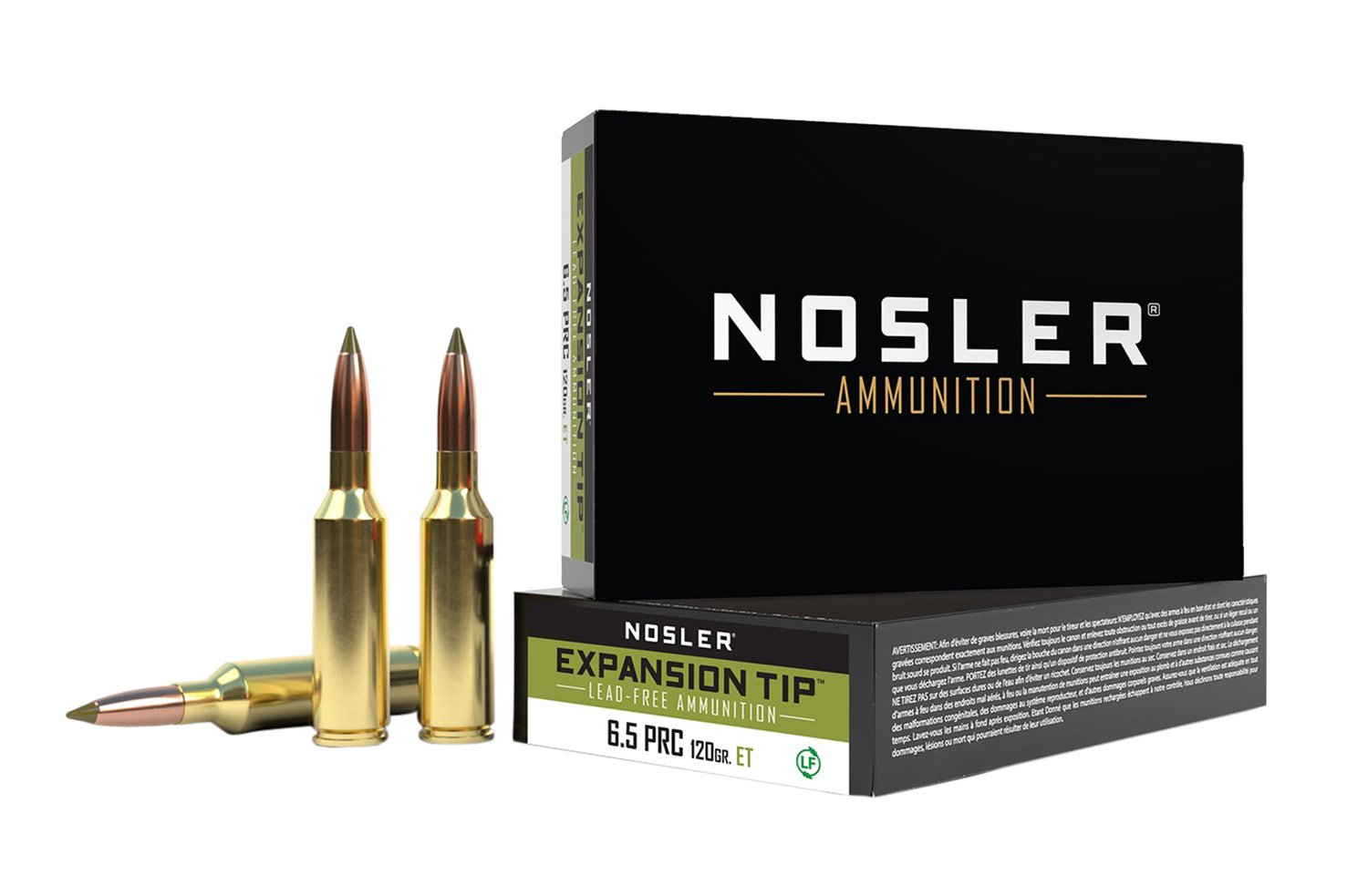 Nosler E-Tip 6.5 PRC 120 Grain Spitzer Boat Tail 20 Rounds 40688 - Nosler - 6.5 PRC