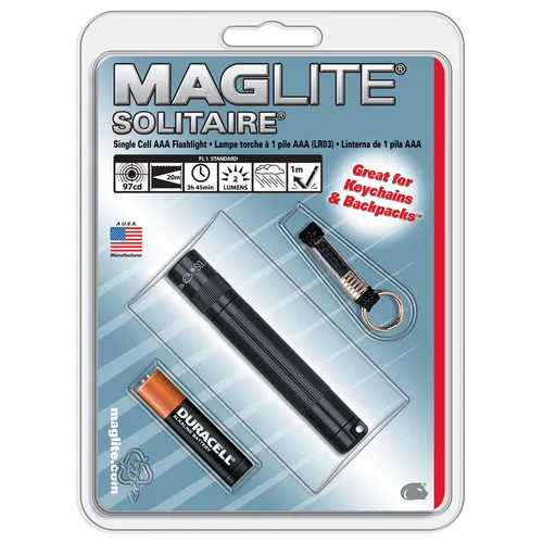 Maglite Solitaire AAA-Cell Incandescent Flashlight K3A016 - Maglite for sale at Smoke Wagon Firearms